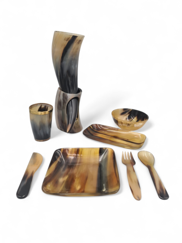 Set complet corn de bivol , buffalo horn , Nevi and Company